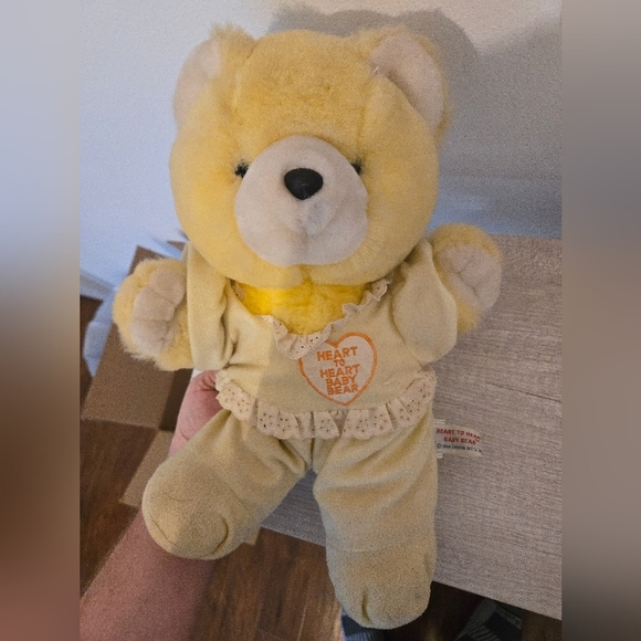 Chosun Heart To Heart Vintage Yellow Teddy Bear Pajamas Heart Stuffed Plush Coll - Picture 6 of 9